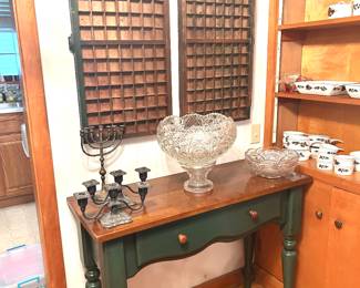green sideboard