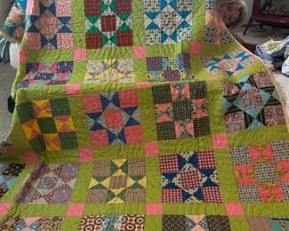 handmade quilt "Pinwheel"