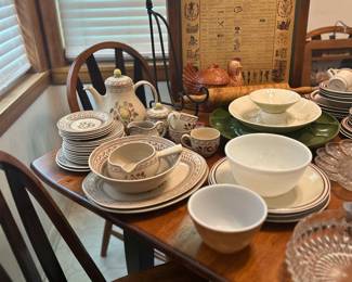 Staffordshire Old Granite dishes pyrex