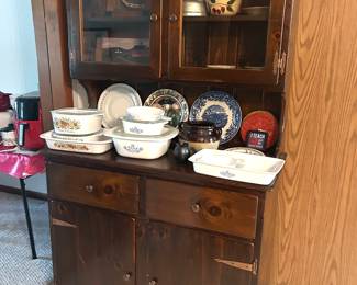 pine china cabinet