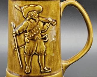 Arthur Wood English Pottery Musketeer Beer Stein