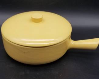 Vtg. La Solana Yellow Covered Casserole w/ Handle