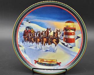 2002 Budweiser Guiding the Way Home Holiday Plate