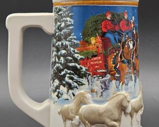 2005 Budweiser Clydesdales Holiday Stein