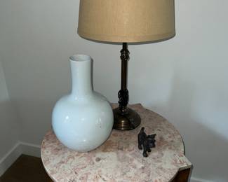 Granite Top Side Table