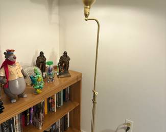 . . . brass standing lamp