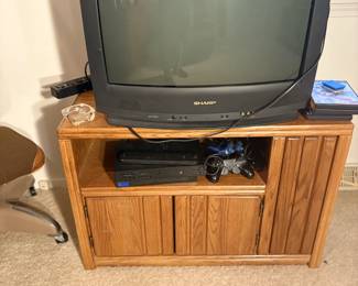 . . . box TV and TV stand