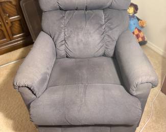 . . . nice upholstered recliner in neutral color