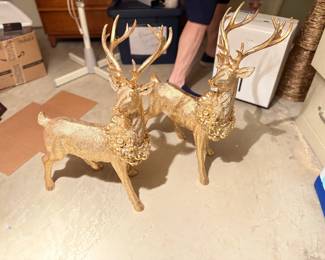 . . . two large reindeer