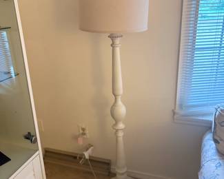 . . . classic white standing lamp