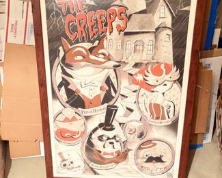 . . . "The Creeps" framed poster