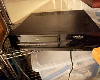 . . . Gold Star VCR player