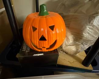 . . . ceramic jack-o-lantern