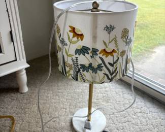. . . floral lamp