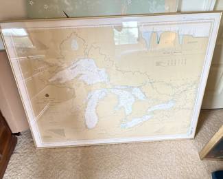 . . . vintage Great Lakes map