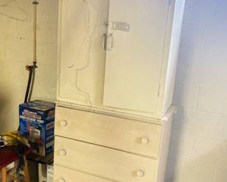 . . . primitive cabinet and dresser