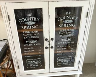 . . . love this converted cabinet -- now a nice liquor cabinet