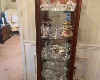 Candlewick,  Bohemian Stems and Lighted Curio