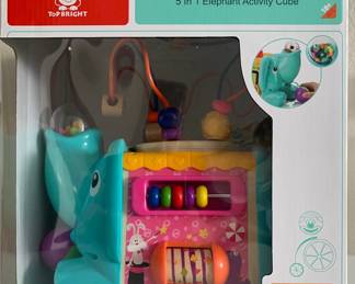 ELEPHANT ACTIVITY CUBE - 5 ACTIVITIES IN 1 TOY