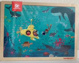 100 WOODEN PIECES PUZZLE - SEA WORLD PUZZLE