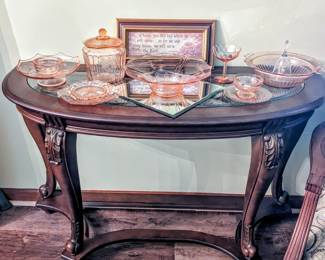 Pink Depression glass