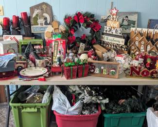 Lots of holiday decor 