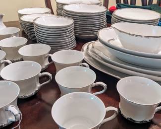 Beautiful china service for 12