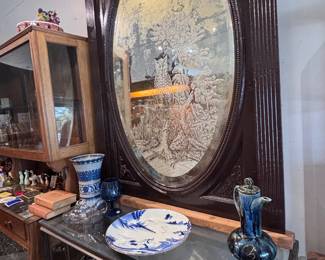 Victorian mantle mirror