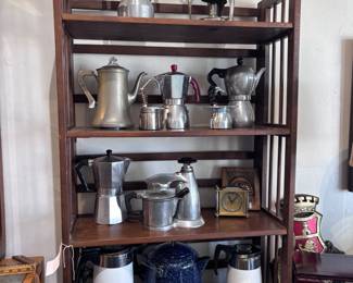 Vintage espresso pots, Corelle electric coffee pot 