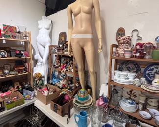 Dish & glassware mannequins, toys & busts