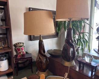 Pair of mid century lamps