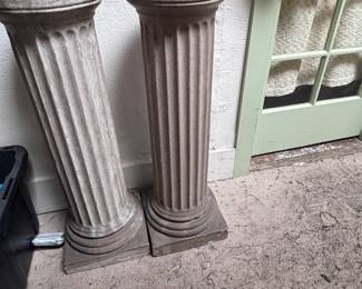 Pair of Gladding Mcbean columns 