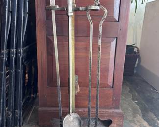 Arts & crafts fire place tools