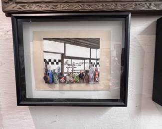 Collage on Asian print by Martin Lewis