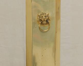 Brass Umbrella Stand w/Six Walking Sticks