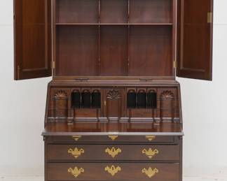 Open view of the Kittinger Historic Newport HN-14 Mahogany Secretary Desk