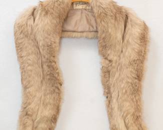 Vintage blond fur stole from R. Levin Furs