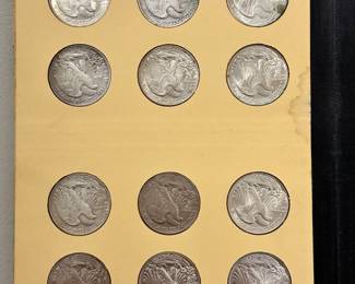 Library of Coins Liberty Walking Half Dollars 1937-1947
