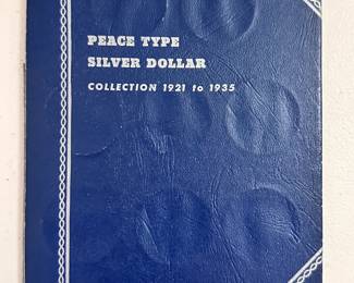 Peace Type Silver Dollar Collection 1921 to 1935