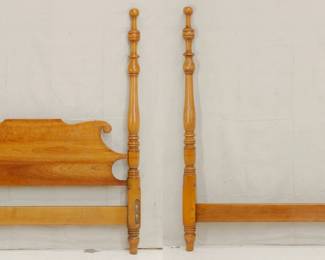 Stickley Mid Century Headboard Footboard Bed Frame 1956
