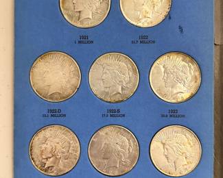 Inside the Peace Type Silver Dollar Collection 1921 to 1935
