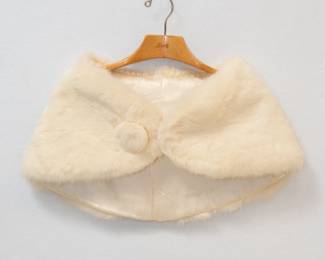 Vintage 1950s rabbit fur stole/wrap