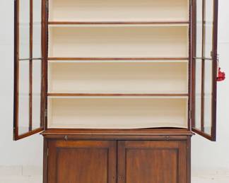 English Georgian China Display Cabinet