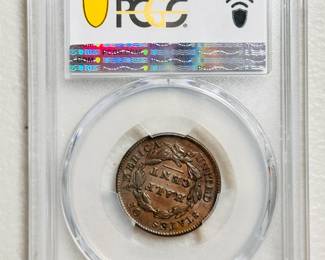 Reverse view of the 1829 Classic Head Half Cent