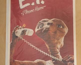 E.T. Extraterrestrial movie character vintage poster #4