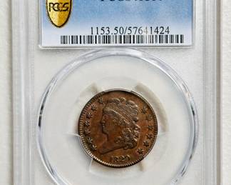 1829 Classic Head Half Cent