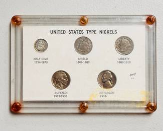 Set of United States Type Nickels 1794-1938