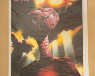E.T. movie vintage promotional poster #1, Chicago