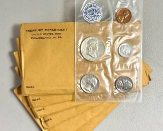 Multiple 1960 Philadelphia Mint Proof Sets - 90% silver coins
