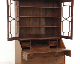 Another view of the Georgian style secretary bookcase